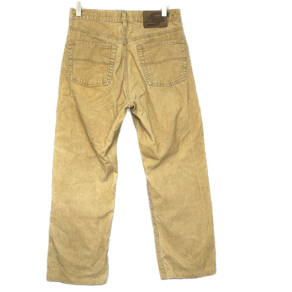 Vintage Silver Jeans Pants Size 29 Gold Yellow Corduroy Staight Leg Mid Rise - Picture 3 of 11